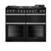 Rangemaster PRDLB110DFPCBL-CM1 110cm Professional Deluxe Dual Fuel Charcoal Black Range Cooker with Slow Cooker