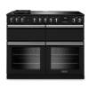 Rangemaster PRDLB110EIPCBL-CM1 110cm Professional Deluxe Induction Charcoal Black Range Cooker with Slow Cooker