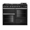 Rangemaster PRDLO110DFPCBL-CM1 110cm Professional Deluxe Dual Fuel Charcoal Black Range Cooker