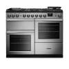 Rangemaster PRDLO110DFSTST-CM1 110cm Professional Deluxe Dual Fuel Stainless Steel Range Cooker