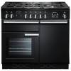 Rangemaster PROP100DFFGBC - 100cm Professional + Dual Fuel Black Chrome Range Cooker 92600