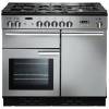 Rangemaster PROP100DFFSSC - 100cm Professional + Dual Fuel Stainless Steel Chrome Range Cooker 92590