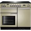 Rangemaster PROP100EICRC - 100cm Professional + Electric Induction Cream Chrome Range Cooker 96040