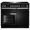 Rangemaster PROP100EIGBC - 100cm Professional + Electric Induction Black Chrome Range Cooker 96030