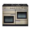 Rangemaster PROP110DFFCRC - 110cm Professional + Dual Fuel Cream Chrome Range Cooker 91670