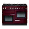 Rangemaster PROP110DFFCYC - 110cm Professional + Dual Fuel Cranberry Chrome Range Cooker 91690