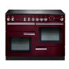 Rangemaster PROP110ECCYC - 110cm Professional + Electric Ceramic Cranberry Chrome Range Cooker 91890