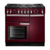 Rangemaster PROP90DFFCYC - 90cm Professional + Dual Fuel Cranberry Chrome Range Cooker 91640