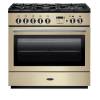 Rangemaster PROP90FXDFFCRC - 90cm Professional + FX Dual Fuel Cream Chrome Range Cooker 91120