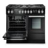 Rangemaster PROPL100FXDFFGBC Professional + FX 100 Dual Fuel Gloss Black Chrome Range Cooker