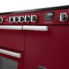 Rangemaster Professional 100 Bordeaux Induction Range Cooker close-up view of control knobs and LED touch display fascia