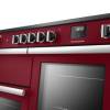 Rangemaster Professional 110 Bordeaux Induction Range Cooker close-up view of control knobs and LED touch display fascia