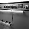 Rangemaster Professional 90 Stainless Steel Induction Range Cooker close-up view of control knobs and LED touch display fascia
