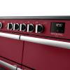 Rangemaster Professional Deluxe 110 Bordeaux Induction Range Cooker close-up view of control knobs and LED touch display fascia