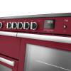 Rangemaster Professional Deluxe 110 Bordeaux Induction Range Cooker close-up view of control knobs and LED touch display fascia