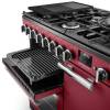 Rangemaster Professional Deluxe 90 Bordeaux Flexi-Grill with telescopic runners and full or half-width grilling