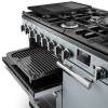 Rangemaster Professional Deluxe 90 Misty Blue Flexi-Grill with telescopic runners and full or half-width grilling