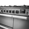 Rangemaster Professional Deluxe 90 Stainless Steel Dual Fuel Range Cooker close-up view of control knobs and LED touch display fascia