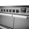 Rangemaster Professional Deluxe 90 Stainless Steel Induction Range Cooker close-up view of control knobs and LED touch display fascia