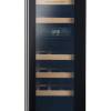Rangemaster RWC3018BL 30cm wine cabinet in black with stainless steel trim