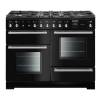 Rangemaster TOLP110DFFGBC  - 110cm Toledo+ Dual Fuel Gloss Black Chrome Range Cooker