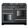 Rangemaster TOLP110DFFSLC - 110cm Toledo+ Dual Fuel Slate Chrome Range Cooker