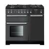 Rangemaster Toledo + TOLP90DFFSLC - 90cm  Dual Fuel Slate Chrome Range Cooker