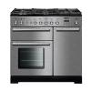 Rangemaster Toledo + TOLP90DFFSSC - 90cm  Dual Fuel Stainless Steel Chrome Range Cooker