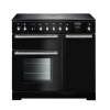 Rangemaster Toledo + TOLP90EIGBC - 90cm Electric Induction Black Chrome Range Cooker