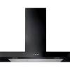 Rangemaster UHDF100BL 100cm Black flat cooker hood