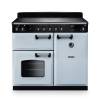 Rangmaster CL100EIPMSBCM1 100cm classic induction range cooker in misty blue with chrome trim