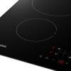 Samsung NZ64F3NM1ABUR induction hob close-up showing control panel and cooking zones