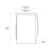 Samsung WW11DG5B25AHEU  Dimensions