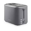 Side angle view of the Morphy Richards Equip 2 Slice Toaster in Grey
