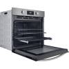 Side open view of Indesit IO278P1XUK with control dial and oven functions displayed
