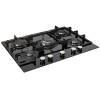 Side view of NordMende HGX703BGL 70cm gas hob 