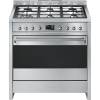 Smeg A1-9 - 90cm Opera Dual Fuel Range Cooker - Stainless Steel