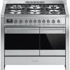 Smeg A2-81 - 100cm Opera Dual Fuel Range Cooker - Stainless Steel