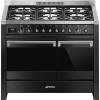 Smeg A2BL-81 - 100cm Opera Dual Fuel Range Cooker - Black