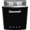 Smeg DIFABBL 50s Style Black Built-in Dishwasher 