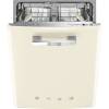 Smeg DIFABCR 50s Style Cream Built-in Dishwasher 
