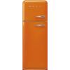 Smeg FAB30LOR5 50s Style Orange Fridge Freezer