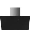 Smeg KICV90BL Black Glass Angled Chimney Hood