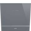 Smeg KV26S Silver Glass Angled Chimney Hood 