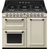 Smeg TR103P - 100cm Victoria Dual Fuel Range Cooker - Cream