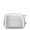 Smeg TSF01SSUK 50s Style Two Slice Toaster - Polished Steel