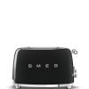 Smeg TSF03BLUK Black Toaster 