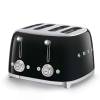 Smeg TSF03BLUK Four Slice 50s Style Toaster - Gloss Black