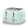 Smeg TSF03PGUK Four Slice 50s Style Toaster - Pastel Green