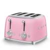 Smeg TSF03PKUK Four Slice 50s Style Toaster - Pink